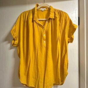 Madewell Mustard Yellow Blouse